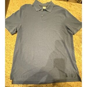 Brooks Brothers Polo Shirt Mens Light Blue Short Sleeve Collared 100% Cotton